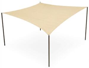 LIF Vela Ombreggiante Quadrata 3x3 mt in Polietilene con Protezione raggi UV colore Beige - Square