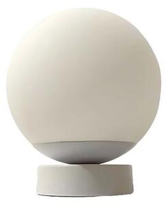 Lampada Da Scrivania Contemporanea Maga Metallo Bianco Vetro 1 Luce E14
