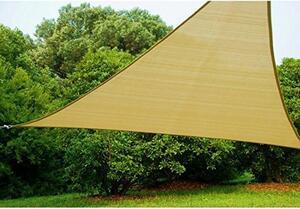 Giardini del Re Vela Ombreggiante Triangolare 5x5x5 mt in Poliestere colore Beige