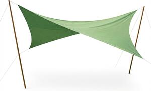 Stars Vela Ombreggiante Triangolare 5x5x5 mt in HDPE con Protezione raggi UV colore Verde