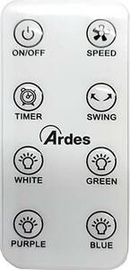 Ardes Ventilatore a Colonna 3 Velocit con Timer, Oscillazione Verticale e Telecomando colore Bianco - AR5BL1B
