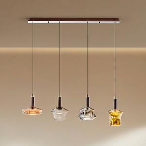 Schuller Valencia Lampada a sospensione in vetro Scarlett, dimmerabile, Multicolore, Soggiorno / Sala da pranzo, Vetro, Lampada a sospensione