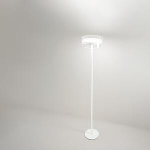 Piantana Contemporanea Aere Metallo Bianco Vetro Led 20W 3000K