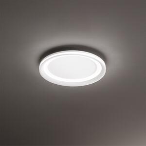 Plafoniera Contemporanea Edge Alluminio Bianco Acrilico Led 66W 3000K