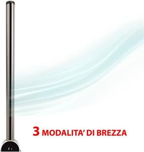 Telefunken Ventilatore a Colonna Torre senza Pale 3 Velocit Oscillante Touch con Timer e Telecomando colore Argento e Nero - M08393
