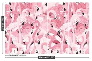 Carta da parati Flamingos rosa 104x70 cm