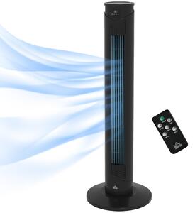 DecHome Ventilatore a Torre 45W a 4 Modalit e 3 Velocit con Timer da 12h in ABS 31.5x93 cm colore Nero - 0BKAM382