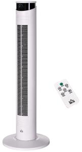 DecHome Ventilatore a Torre 45W a 4 Modalit e 3 Velocit con Timer da 12h in ABS e Alluminio 31.5x93 cm colore Bianco - 0WTAM366