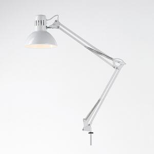 Lampada Da Scrivania Moderna Arc Metallo Bianco 1 Luce E27