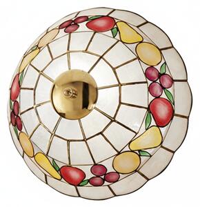 Plafoniera Tiffany Madreperla Madreperla Multicolor 2 Luci E27