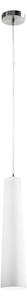 Sospensione Contemporanea Canna Vetro Bianco 1 Luce E27 60W