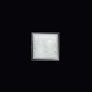 Applique Quadrata Contemporanea Frame Vetro Bianco Satinato 2 Luci E27