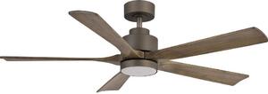 Perenz Ventilatore da Soffitto 5 Pale 6 Velocit 132 cm con Luce e Telecomando colore Grigio - 7145 GR IR