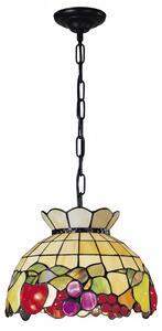 Sospensione Tiffany Vetro Multicolor Fantasia 1 Luce E27