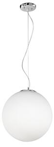 Sospensione Contemporanea Grape Metallo Vetro Bianco 2 Luci E27