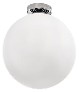 Plafoniera Contemporanea Grape Metallo Vetro Bianco 1 Luce E27