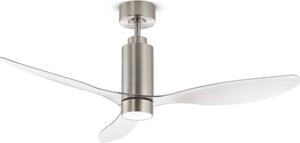 Perenz Ventilatore da Soffitto con Luce LED 18W e Telecomando 3 Pale 6 Velocit colore Cromo - 7198 CR CT