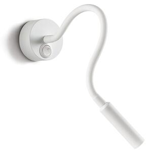 Applique Moderna Minispy Metallo Bianco Led 3W 4000K