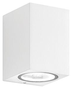Applique Da Esterno Moderna Monolite Alluminio Bianco 1 Luce Gu10