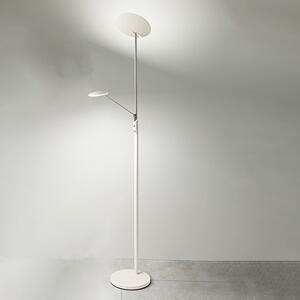 Piantana Moderna Miranda Metallo Bianco Acrilico Led 28W 3000K