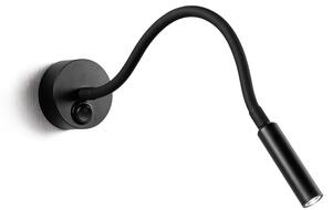 Applique Moderna Minispy Metallo Nero Led 3W 4000K