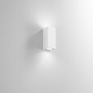 Applique Da Esterno Moderna Monolite Alluminio Bianco 2 Luci Gx53