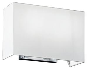 Applique Contemporanea Para Hotel Metallo Cromo Tessuto 2 Luci E27