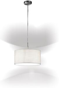 Sospensione Moderna Round Hotel Metallo Cromo 1 Luce E27 Ip20 D40