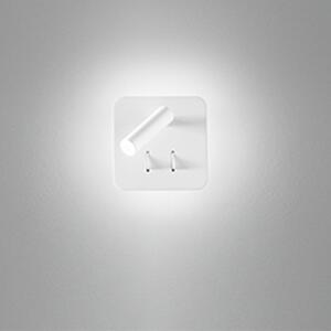 Applique Contemporanea Plug Metallo Bianco Acrilico Led 6W 3000K