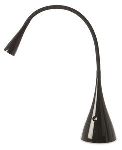 Lampada Da Scrivania Contemporanea Snake Acrilico Nero Led 3W 3000K