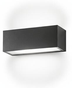 Applique Da Esterno Contemporaneo Step Alluminio Grigio Grafite 2 Luci E27
