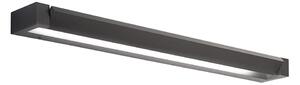 Applique Moderna Sway Metallo Nero Acrilico Led 23W 3000K