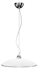 Sospensione Contemporanea Skirt Metallo Vetro Bianco 1 Luce E27 Ip20 D45