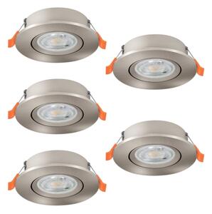 Eglo 902269 - Set da 5 faretti da incasso a LED BARRANCO LED/4,8W/230V cromato