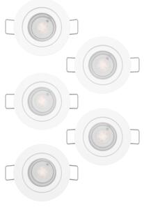 Eglo 902263 - Set da 5 faretti da incasso a LED BARRANCO LED/4,8W/230V bianco