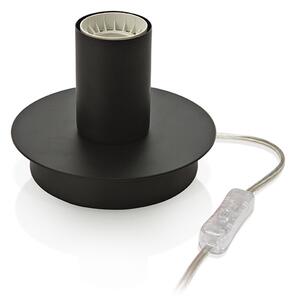 Abatjour Contemporaneo Up And Down Metallo Nero 1 Luce E27