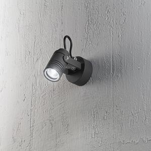 Applique Da Esterno Moderna Walker Metallo Grigio Grafite Vetro Gu10