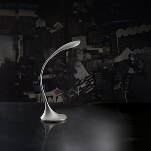 Lampada Da Scrivania Moderna Puddy Acrilico Grigio Led 4,5W 3000K