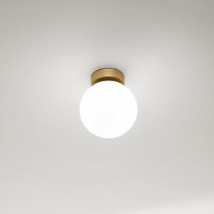 Applique Contemporanea Maga Metallo Oro Vetro 1 Luce E14