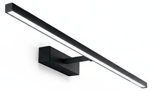 Applique Moderna Riga Metallo Nero Acrilico Led 24W 3000K
