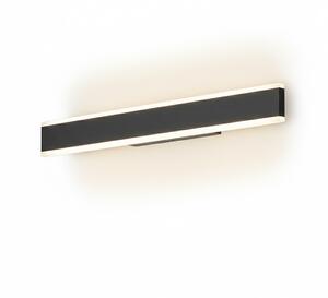 Applique Moderna Kante Metallo Nero Acrilico Led 32W Cct 3000/4000/6000K