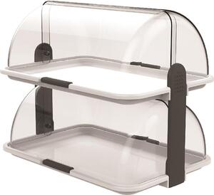 Robe Di Casa Vetrinetta Bar Doppia cm 46.5x31.5x40.5h colore Bianco - ROB179