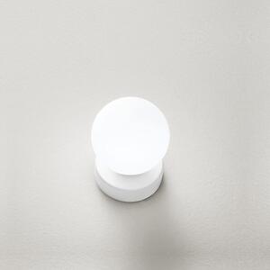 Lampada Da Scrivania Contemporanea Maga Metallo Bianco Vetro 1 Luce G9