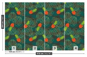 Carta da parati Foglie di frutta palma 104x70 cm
