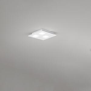 Plafoniera Moderna Pixel Metallo Bianco Acrilico 3 Luci Gx53