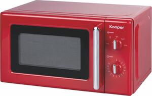 Kooper Wave Vintage Forno Microonde Capacit 22 Litri Potenza 700 Watt colore Rosso - 5914558