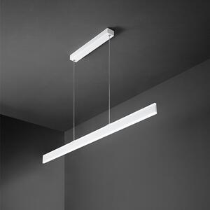 Sospensione Moderna Kante Metallo Bianco Acrilico Led 48W 3000K