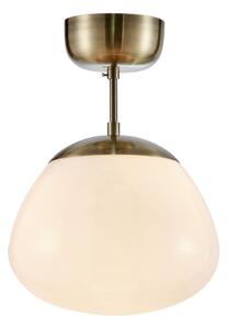 Apparecchio a soffitto di colore bianco-bronzo con paralume in vetro ø 25 cm Rise - Markslöjd