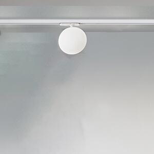 Plafoniera Sfera Per Binario Metallo Bianco Acrilico Led 24W 3000K