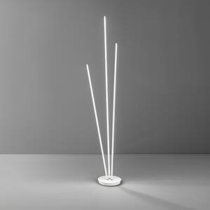 Piantana Moderna Twins Metallo Bianco Led 47W 3000K